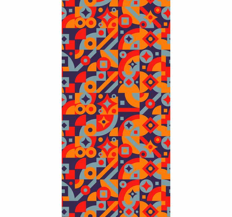 Geometrikus motívumok redőnyök szüret - TenStickers