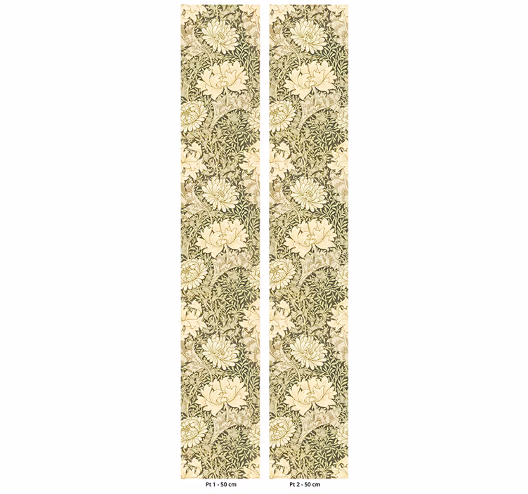 Redőnyök szüret - art nouveau krizantém - TenStickers