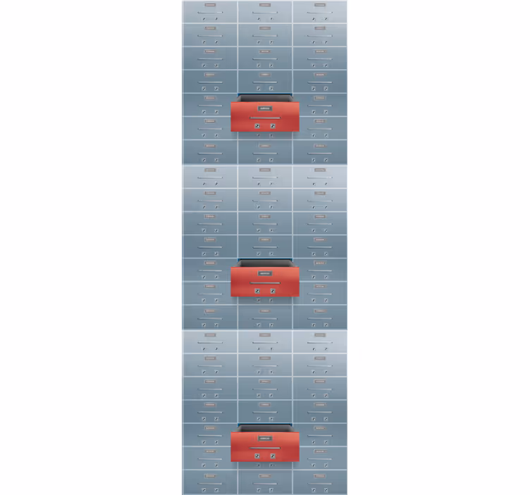 Redőnyök szüret fém dobozok - TenStickers