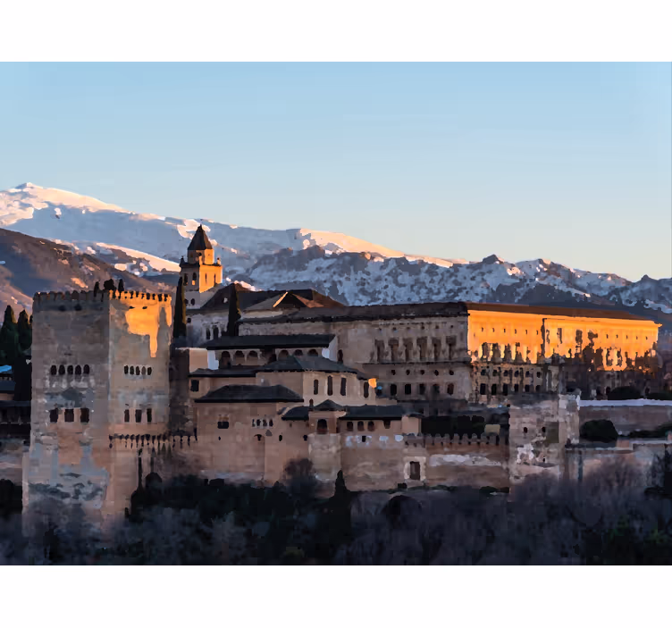 Redőnyök nappali - granadai alhambra este - TenStickers