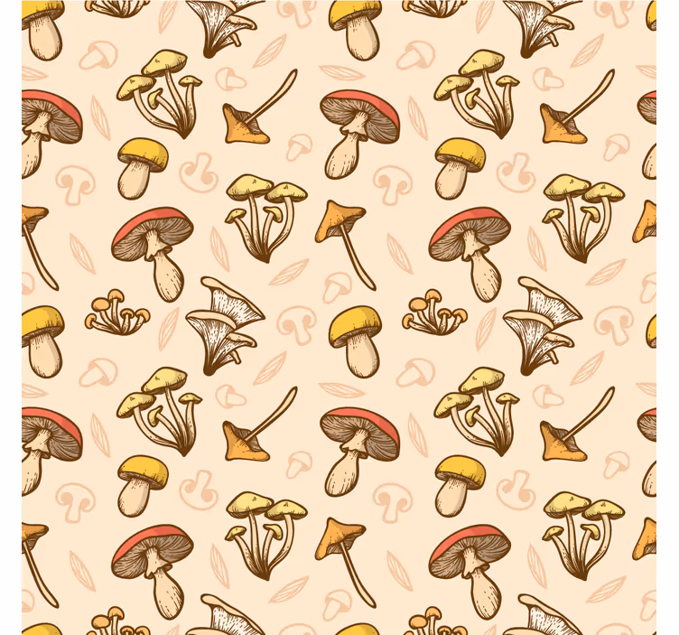 Gombák mintás redőnyök nappali - TenStickers