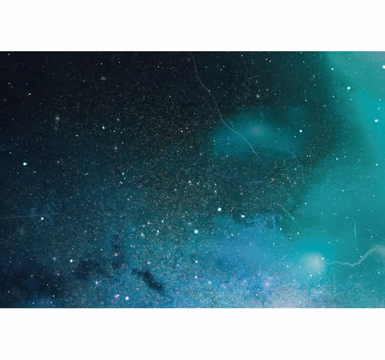 Kék és zöld meteor zápor redőnyök nappali - TenStickers