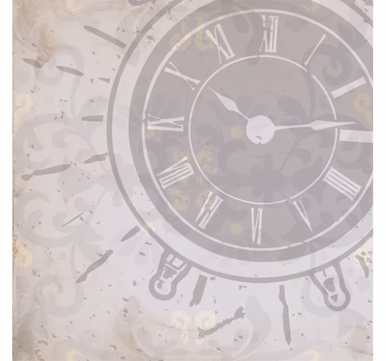 Fehér shabby chic óra felirattal redőnyök nappali - TenStickers