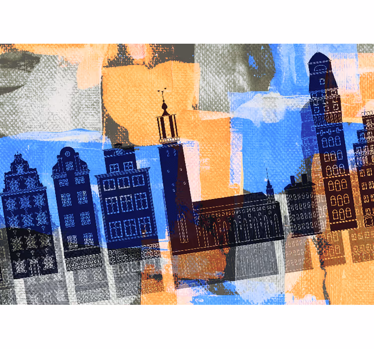 Stockholm város redőnyök nappali - TenStickers