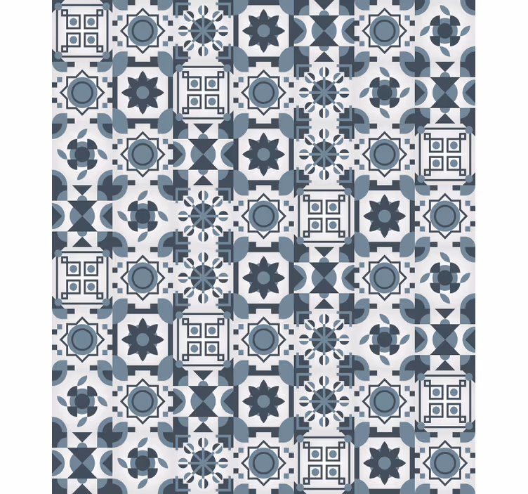 Geometrikus csempeihletésű minta redőnyök hálószoba - TenStickers