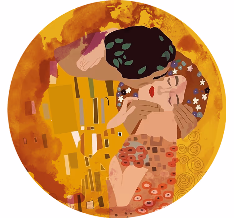 Klimt csók redőnyök hálószoba - TenStickers