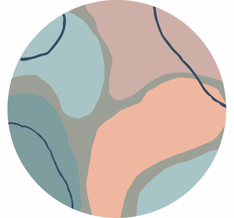 Absztrakt geometrikus formák redőnyök hálószoba - TenStickers