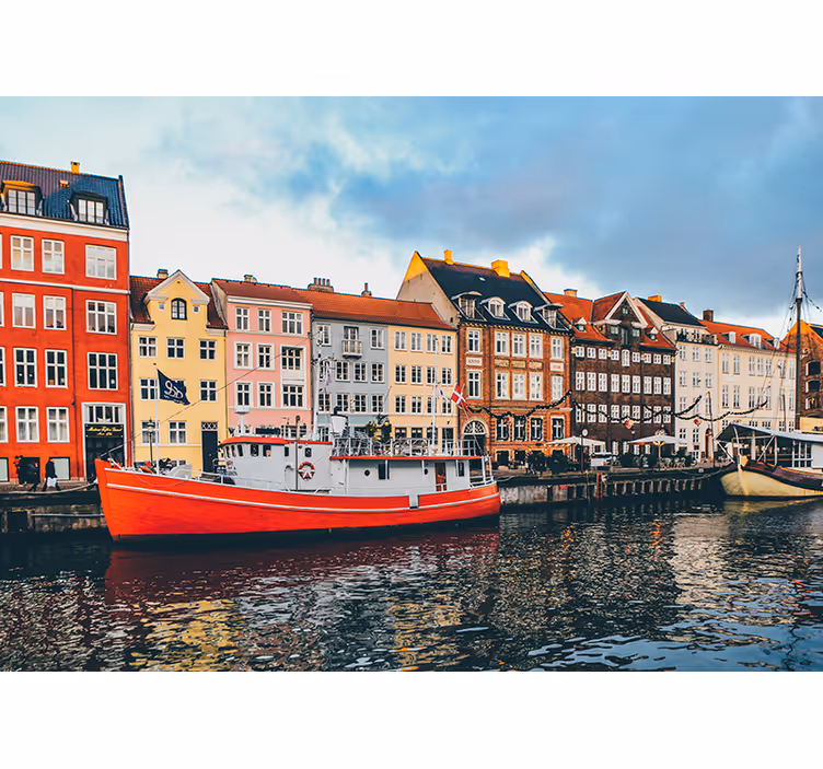 Színes és gyönyörű nyhavn redőnyök hálószoba - TenStickers