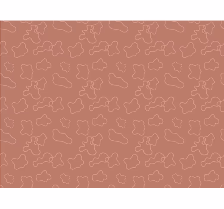 Terrakotta szabálytalan körök redőnyök hálószoba - TenStickers