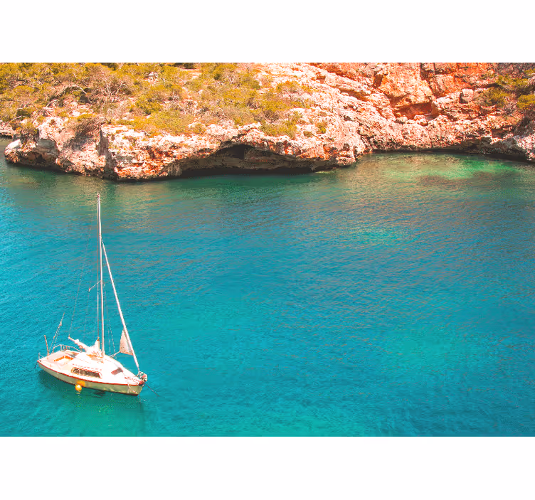 Mallorcai kék Óceán redőnyök hálószoba - TenStickers