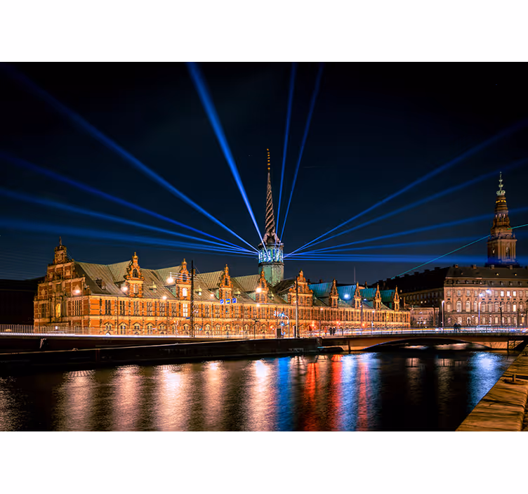 Copenhagen tivoli éjjel redőnyök hálószoba - TenStickers