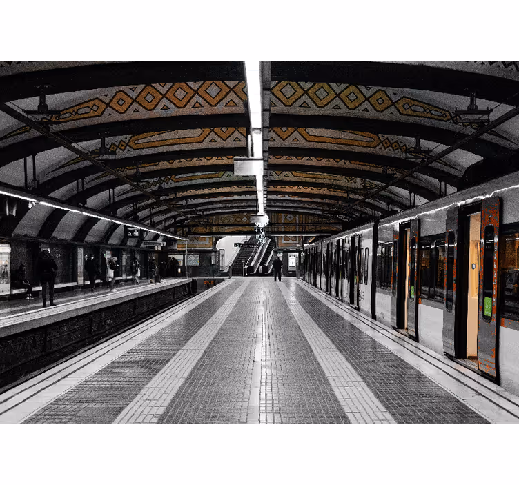 Metro állomás 3d redőnyök hálószoba - TenStickers