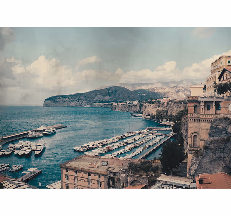 Sorrento táj dél-olaszország redőnyök hálószoba - TenStickers