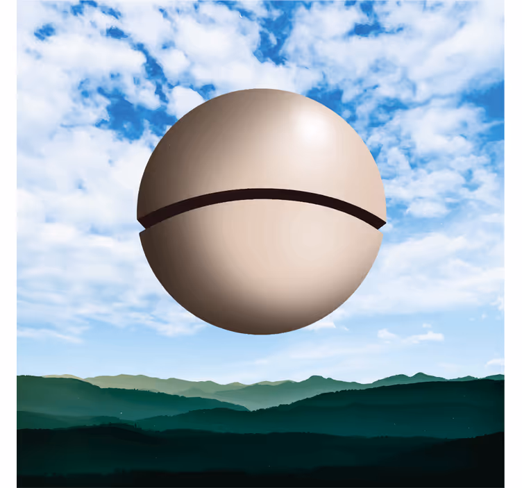 Magritte gömb redőnyök nappali - TenStickers