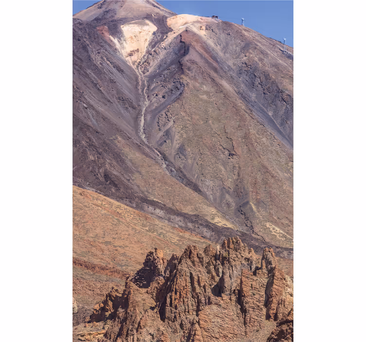 Teide kilátással rendelkező redőnyök nappali - TenStickers