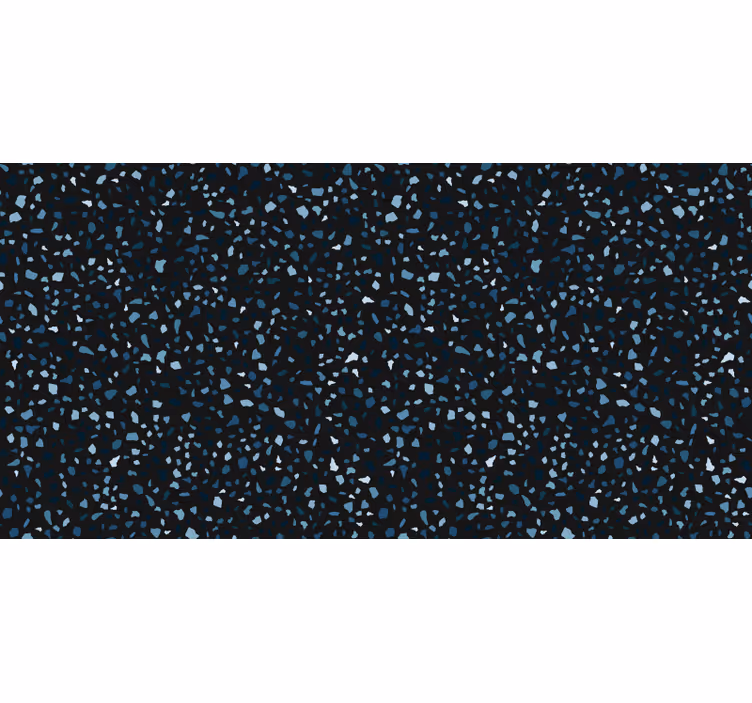 Fekete és kék terrazzo redőnyök hálószoba - TenStickers