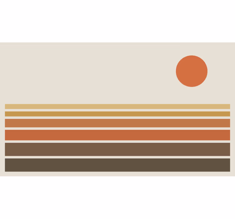 70-es évek retro tenger - redőnyök hálószoba - TenStickers