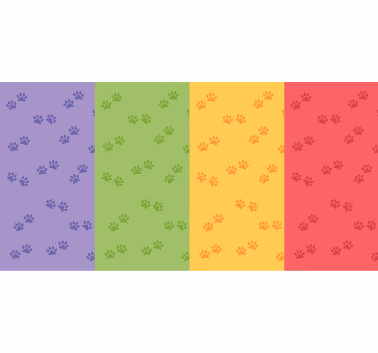 Paw pattern redőnyök hálószoba - TenStickers