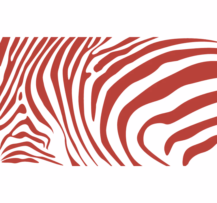 Vörös zebra csíkos redőnyök hálószoba - TenStickers