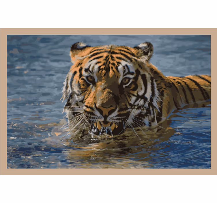 Tigris úszás redőnyök hálószoba - TenStickers