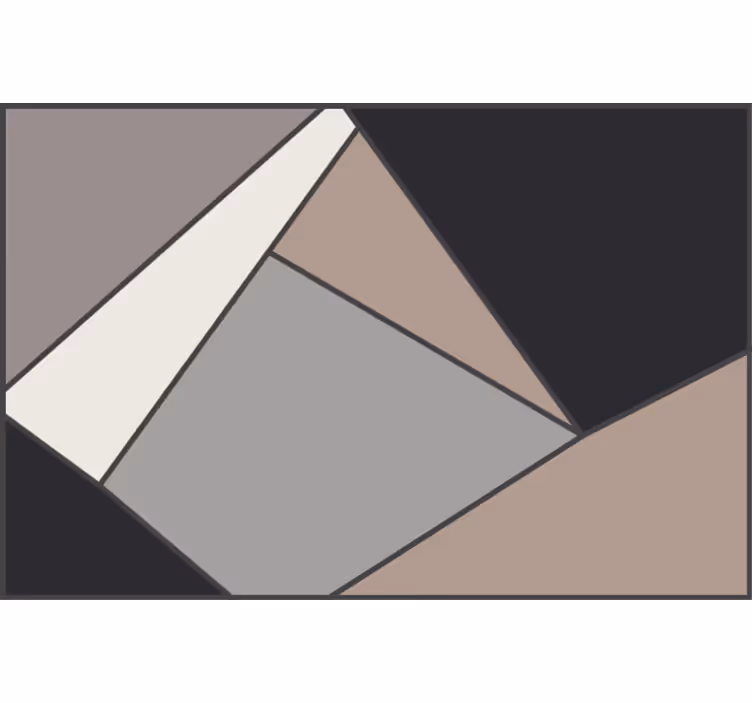 Vinyl szőnyeg geometrikus formák bézs - redőnyök hálószoba - TenStickers