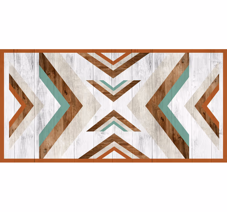 Fából készült boho aztec redőnyök hálószoba - TenStickers