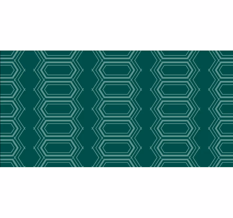 Geometrikus zöld kör mintás redőnyök hálószoba - TenStickers