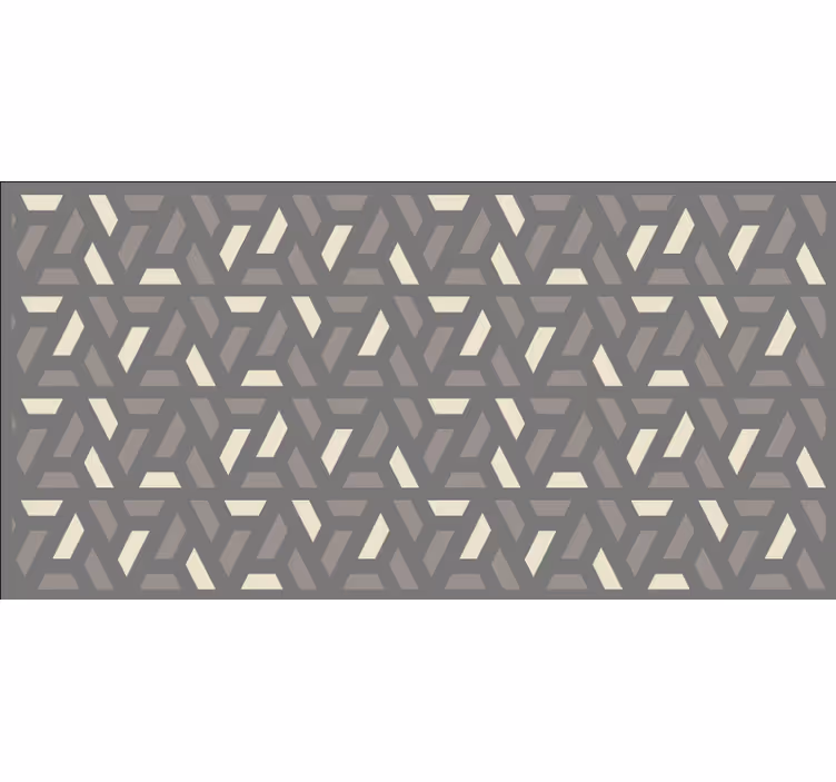 Hálószoba redőnyök geometrikus szürke háromszög mintával - TenStickers