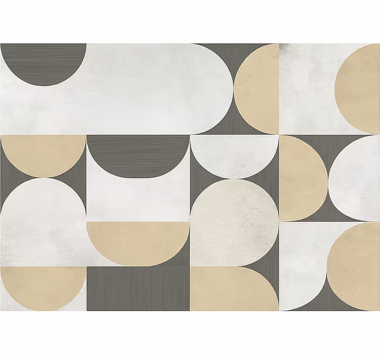 Absztrakt geometria redőnyök nappali - TenStickers