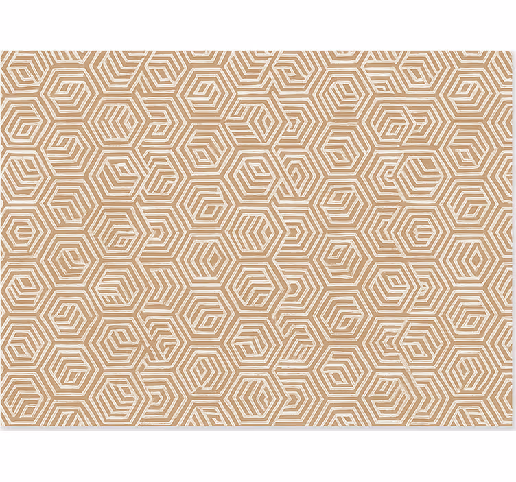 Beige absztrakt díszek redőnyök nappali - TenStickers