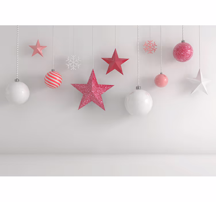 Rózsaszín díszítő lufik redőnyök gyerekeknek - TenStickers