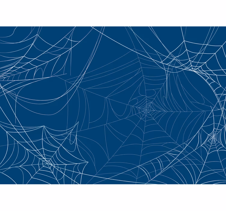 Kék halloween pókháló redőnyök gyerekeknek - TenStickers