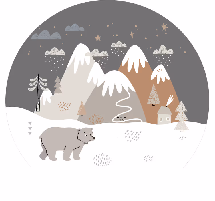 Gyerek redőnyök vadállatok skandináv stílusban - TenStickers