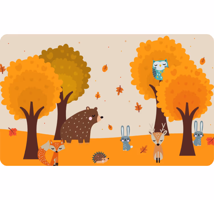 Aranyos vad állatok redőnyök gyerekeknek - TenStickers