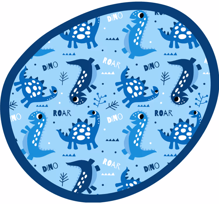 Gyerek redőnyök kék dinoszaurusz háttérrel - TenStickers