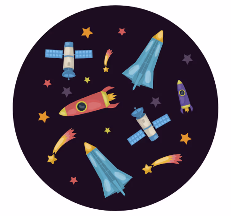 Űrhajók bolygók redőnyök gyerekek - TenStickers