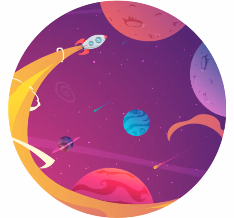 Űrutazó mesehősök redőnyök gyerekeknek - TenStickers