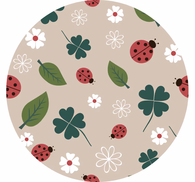 Gyerekredőnyök - levél katicával - TenStickers