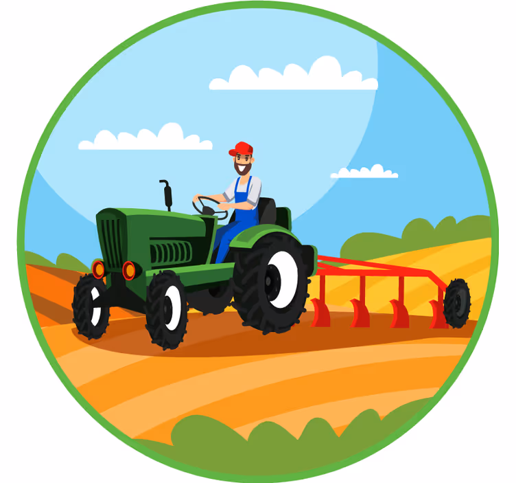 Redőnyök gyerekek - szántó traktor - TenStickers