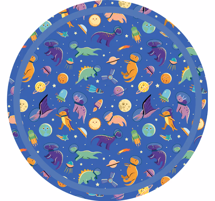 Gyerekredőnyök űrbeli dinoszaurusz mintával - TenStickers
