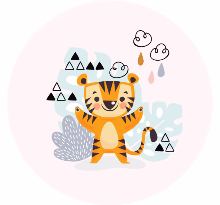 Gyerek redőnyök - tigris rajz - TenStickers