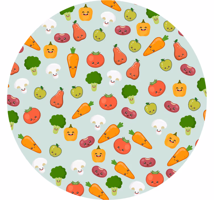 Anime zöldségek redőnyök gyerekeknek - TenStickers