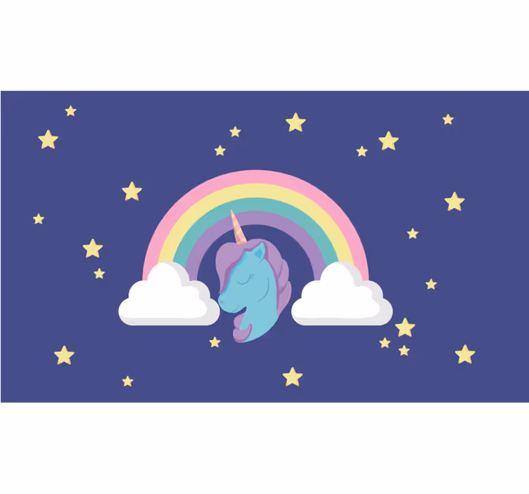 Anime szivárvány egyszarvú redőnyök gyerekeknek - TenStickers