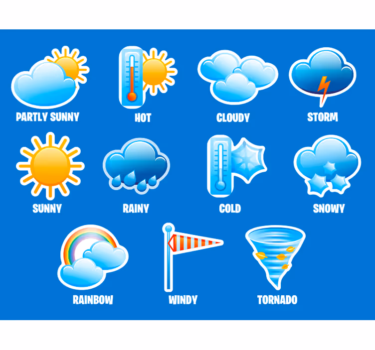 Gyerekek redőnyei időjárás ellen - TenStickers