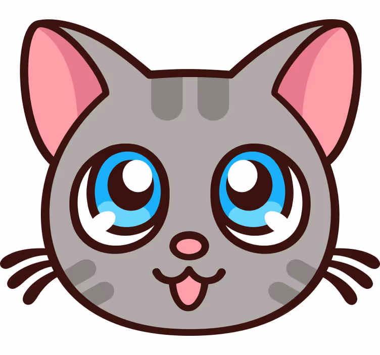 Gyerek redőnyök aranyos anime macskával - TenStickers