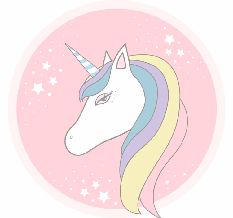 Mesés mesefigurás egyszarvú redőnyök gyerekeknek - TenStickers