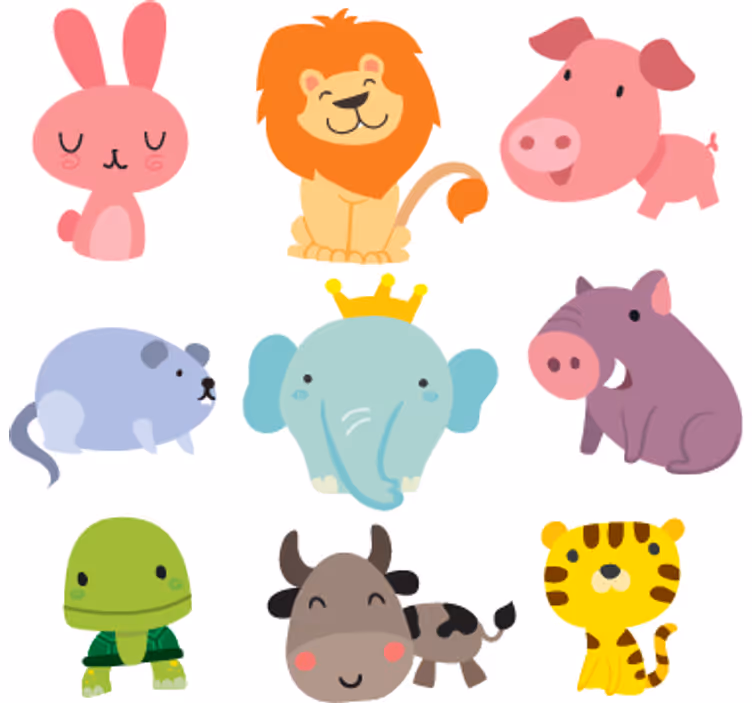 Gyerekredőnyök állatmatricákkal - TenStickers