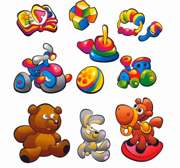 Gyerek redőnyök - játék matricák gyűjteménye - TenStickers