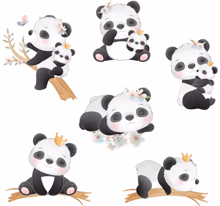 Panda élet redőnyök gyerekeknek - TenStickers
