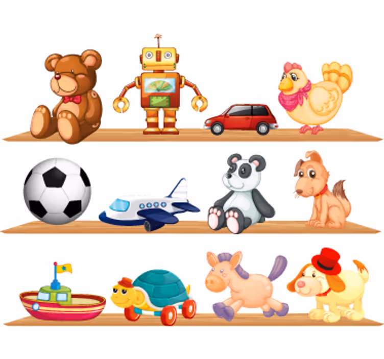 Redőnyök gyerekek - játékos polcok - TenStickers